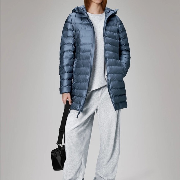 Lohja Long Puffer Curve Jacket W3T3 | Bay - Small - Picture 3 of 4